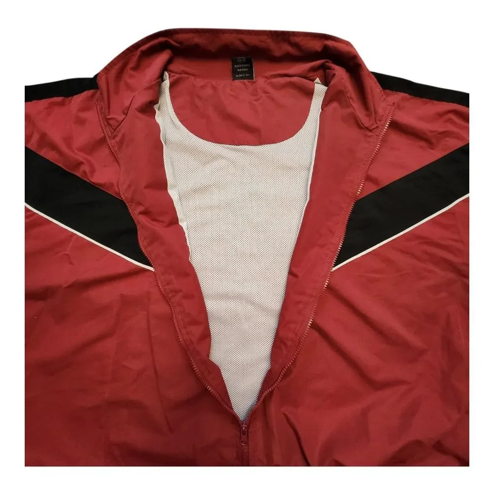 Arkansas Razorbacks Mens Starter Jacket Red Black Zip Up College‎ Football  2XL